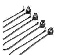 CME TRS MIDI Cable Pack de 4 - TRS Type A 3,5 mm Coudé vers DIN MIDI 5 Broches Coudé, 30 cm, Profil Bas, Connecteurs Ultra Fins, Idéal pour Synthétiseurs et Pedalboards