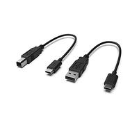CME WIDI Uhost OTG Câbles USB-B à USB-C (10cm) + USB A à USB-C (10cm) - Câbles USB WIDI Uhost (Wireless MIDI) pour Instruments et Ordinateurs USB MIDI