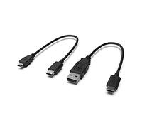 CME WIDI Uhost Pack de Câbles Micro-B OTG (Lot de 2) - Micro-B OTG vers USB-C et USB-A vers USB-C pour Connecter des Appareils MIDI et Ordinateurs au WIDI Uhost