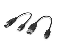 CME WIDI Uhost Pack de Câbles USB-B OTG (Lot de 2) - USB-B OTG vers USB-C et USB-A vers USB-C pour Connecter des Appareils MIDI et Ordinateurs au WIDI Uhost