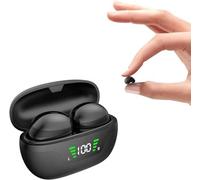 Cmeilau 2024 Nouveaux Mini écouteurs Invisibles sans Fil Bluetooth cachés IPX5, Suppression du Bruit stéréo Discret Le Plus Petit Bluetooth, écouteurs étanches pour Dormir sur Le côté (Black)