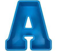 Cmeilau Grand Moule en Résine Époxy pour Lettres Alphabet - en Silicone pour Lettres Anglaises 3D A à Z avec Décoration pour la Fête d'Anniversaire