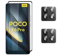 Cmeilau Nouveau Écran en verre trempé 9H + protecteur d'objectif de caméra pour Xiaomi Poco F6/F6 Pro 5G (For Xiaomi Poco F6 Pro)