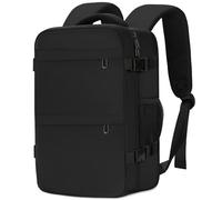 Cmezevi Sac à Dos de Voyage 20L 40x20x25 cm - Sac Cabine Ryanair EasyJet - Sac à Dos pour Ordinateur 15" Léger, Anti-Vol pour École, Travail, Randonnée - Noir