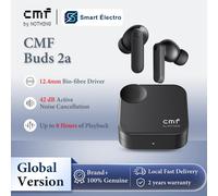 CMF Buds 2a avec ANC Hybride 42 dB, Drivers 12,4 mm Gros Bass, 4 Micros pour Appels Clairs, Écouteurs Bluetooth Sport Orange