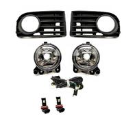 CMGGMKEZDP Pour Golf 5 MK5 2004 2005 2006 2007 2008 2009 phares antibrouillard grilles couvercle et fil Feux de brouillard(Fog2 set)