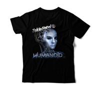 CMHVX T-Shirt Tokio Hotel Humanoid DTG 100% Cotton s Black M