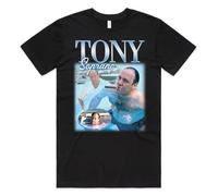 CMHVX Tony Soprano Homage T-Shirt Top TV Show Gift Adult Unisex 90's Vintage Black 3XL