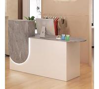 CMHYBS Comptoir De Réception Comptoir Magasin avec tiroirs,Comptoir Caisse Comptoir Accueil en Bois Meuble de Bureau pour la Maison Bureau Salon,C,120cm/47.2in