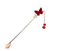 Cmis Kbei Épingle à cheveux de style national du Nouvel An pour femme, haut de gamme, élégante, ornement de cheveux, nouvelle rose rouge chinoise, flocage antique (03)