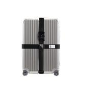 Cmis Kbei Étui de voyage à 10 chiffres avec serrure à mot de passe TSA Sea Port Lock Support Sangle de bagage Renforcement Boîte d'emballage Sangle Gris froid (Verrouillage croisé douanier froid)