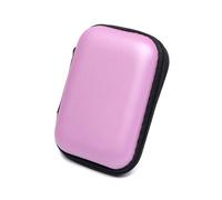 Cmis Kbei Lot de 2 mini sacs portables pour écouteurs, porte-monnaie, étui de transport, étui pour carte mémoire, organisateur de câbles, accessoires pour casque, rose, Taille unique