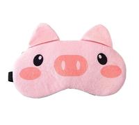 Cmis Kbei Masque pour les yeux pour dormir - Cache-œil pour femme - Pour voyage et détente - Outils de soins des yeux (cochon rose)