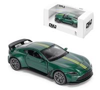 CMJ Aston Martin V12 Vantage Voiture Miniature à l'échelle 1:43 - Racing Green - Objet de Collection fabriqué avec précision en métal moulé - Produit sous Licence Officielle
