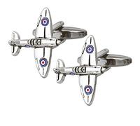 CMJ Boutons de manchette Spitfire Avion de chasse RAF