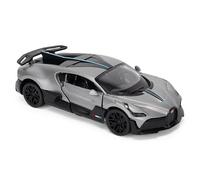 CMJ Bugatti Divo Voiture Miniature à l'échelle 1/43 - Gris Titane | Objet de Collection détaillé pour Les Amateurs | Produit sous Licence Officielle