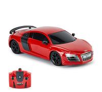 CMJ RC Cars Audi R8 GT, Voiture télécommandée sous Licence Officielle, RC pour garçons/Filles, 1:24, 2,4 GHz Race 10+ (Rouge)