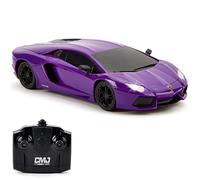 CMJ RC Cars Lamborghini LP700-4 Voiture télécommandée sous licence officielle Échelle 1:24 Lumières de travail 2,4 GHz Excellent jouet pour enfants (Violet)