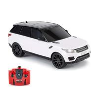CMJ RC Cars Télécommande Supercar Gamme Lumières LED, 2.4GHZ Range Rover Sport (Blanc)