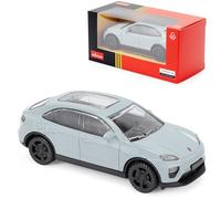 CMJ Voiture miniature Porsche Macan 1:43 en fonte sous pression - Bleu - Modèle de collection détaillé - Produit sous licence officielle
