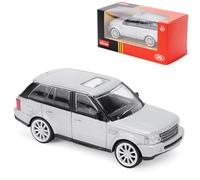CMJ Voiture Miniature Range Rover Sport 1:43 en Fonte sous Pression - Argent - Modèle de Collection détaillé - Produit sous Licence Officielle