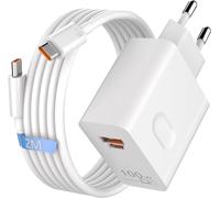 Cmjaagur-100w Supercharge Chargeur Rapide Pour Huawei Honor 200 Pro 200 Lite Magic6 Magic7 6 5 4 3 Lite Magic7 Pro,2-Ports 100w Pd Chargeur Rapide Avec Câble Usb C 6a 2m Pour Honor 90 70 Lit[M1904]