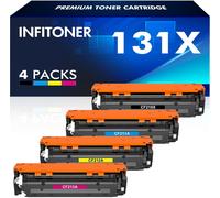 CMJAAGUR-131X 210X 131A 210A Cartouche De Toner Compatible Pour Laserjet Pro 200 Color Mfp M276Nw M276N M251N M251Nw M276 211A 212A 213A 128A 320A 125A Cb540A Noir Cyan Jaune Magenta[M1686]