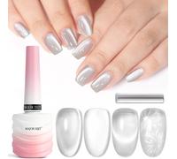 Cmjaagur-15ml Vernis Semi Permanent Magnétique¿9d Cat Eye Vernis Gel Uv Soak Off Wide Magnetic Gel Polish Enamel Lacquer Glitter Velvet Nail Art Varnish (Moonlight-A05)[M838]