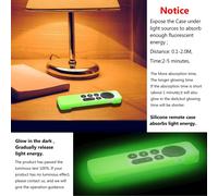 CMJAAGUR-2 Pack Glow In The Dark Remote Case Compatible With Apple Tv Siri 2021 (2Nd Gen) With Lanyard Included Anti-Slip Cover Green And Blue[M633]