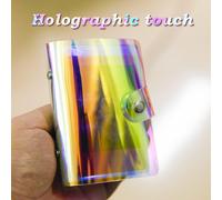 CMJAAGUR-2 Pack Mini Album Photo Holographique,Petit Livre Photo Compatible Avec Instax Mini Style Film Et Polaroid 2X3 Film,Kpop Photocard,Credit Card (36 Poches)[M515]