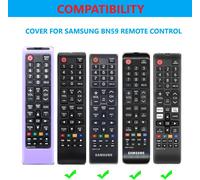 CMJAAGUR-2 Pack Replacement Light Case Cover For Samsung Tv Remote Control Universal Silicone Sleeve With Cord Glow In The Dark[M1847]