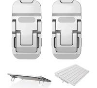 CMJAAGUR-2 Pcs Mini Rehausseurs De Clavier, Supports Pour Ordinateur Portable En Aluminium, Support Clavier Ordinateur, Rehausseurs De Laptop Pliable Invisible,Support De Clavier Portable Au[M337]