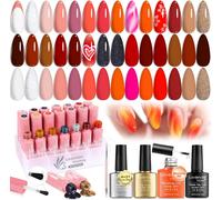 Cmjaagur-25 Unités Uv Gel Vernis À Ongles Lumineux Rouge Blooming Gel De Floraison Revêtement De Base Finition Brillante Et Mate Stylo À Dessin Pointillé Manucure C402[M898]