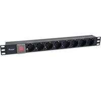 CMJAAGUR-333286 Unité De Distribution D'Énergie 8 Sorties Ca 1U Noir[M1232]