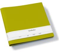 Cmjaagur-370011 Album Photo 23 Anneaux - 35 X 32 Cm - Couverture En Efalin - Pour Album, Livre Photo Avec Reliure À Anneaux - Vert Clair Matcha[M859]