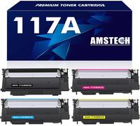 CMJAAGUR-4-Pack Cartouche De 117A Toner Compatible Pour Color Laser Mfp 178Nw 179Fnw 150Nw 150A 178Nwg 179Fwg 178 179 150 W2070A W2071A W2072A W2073A - Noir Cyan Jaune Magenta[M90]