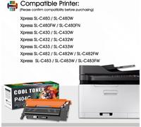 CMJAAGUR-4-Pack Cartouches De Clt-P404C P404C 404S Toner Pour Samsung C480W Xpress Sl C483W C430W C480Fw C48X C480 C430 C43X C480Fn Clt-K404S Clt-C404S Clt-M404S Clt-Y404S (Noir Cyan Jaune M[M557]