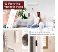 CMJAAGUR-4 Pairs Of Wall Remote Control Brackets, Door Remote Control, Door Remote Control, Tv Remote Control Holder, Magnetic Remote Control Holder For Family, Office, School[M1256]