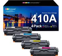 CMJAAGUR-410A Compatible Toners Pour 410A 410X 410A 410X Cartouches De Toner Pour Color Laserjet Pro Mfp M477Fdw M477Fnw M477Fdn M452Nw M377Dw M452Dn M452Dw M477 M452(4 Pack)[M275]