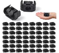 Cmjaagur-50 Pièces Clips De Conduite De Frein, Supports De Fixation Tuyau De Frein En Plastique, Double Clip De Base Conduit Kit, Serrage Câble Frein D'embrayage, Accessoire Pour Vélo Montagne, C[M228