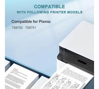 CMJAAGUR-530Xxl 531Xxl Lot De 6 Cartouches De Rechange Pour Pgi-530 Cli-531 Xxl Compatible Avec Les Imprimantes Canon Pixma Ts8750 Ts8751 (Pgbk/Noir/Cyan/Magenta/Jaune/Gris)[M803]