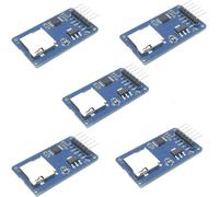 CMJAAGUR-5Pcs Micro Sd Carte Tf Adater Reader Module 6Pin Spi Interface Module Du Pilote Avec La Conversion De Niveau De La Puce Pour Arduino R3 2560 Due[M959]