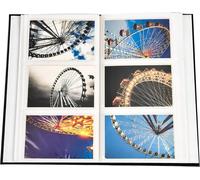 Cmjaagur-6x4" Album Photo Simple Avec 300 Poches No Memo-Timbre D'or Noir[M491]