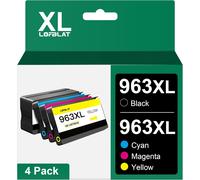 CMJAAGUR-963Xl 963 Xl Cartouches D'Encre Remplacement Pour 963Xl Pour Officejet Pro 9010 9012 9014 9015 9020 9016 9018 9022 9025 9019 Pack De 4 Cartouches[M578]