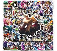 CMJAAGUR-Arcane Lot De 100 Autocollants Lol En Vinyle Imperméable Pour Ordinateur Portable, Skateboard, Ordinateur, Bagages, Vélo, Autocollants De Jeu D'Anime Dessin Animé Pour Adolescents E[M2750]