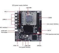 CMJAAGUR-Carte Mère Pc X58 Pour, 2 Ddr3 Lga 1366 Broches Carte Mère De Jeu Pr En Charge De La Mémoire Ecc Usb2.0 Sata Port Pcb Carte Mère Pour Ordinateur De Bureau[M1273]