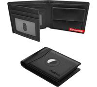 Cmjaagur-Cartera Airtag, Billeteras Para Hombre Para Airtag Apple, Blocage Rfid De Crédit Cartera Tarjetero Hombre Con Monedero, Cartera Airtag Tríptico De Piel Auténtica Para Tarjetas De Cr[M288]