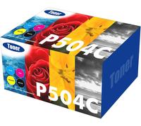 CMJAAGUR-Cartouche De Toner Compatible Pour Samsung P504C 504S Clt-P504C Clt-K504S Clp-415N Clp-415Nw Clx-4195N Clx-4195Fn Clx-4195Fw Xpress Sl-C1810W Sl-C1860Fw (Noir Cyan Jaune Magenta,Pac[M1687]