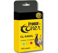 CMJAAGUR-Cartouche Encre Cl-546Xl Cartouche D'Encre Couleur C/M/Y Haut Rendement 300 A4 Pages, Équivalent Canon Pg-545 Cl-546 Pour Tr4550, Ts3150, Ts3350, Mg2550S, Mg2950, Mg3050[M716]