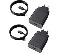 CMJAAGUR-Chargeur Super Rapide 45W 2 Pack Pour Samsung Galaxy S25 Ultra S24 S23 S22 S21 S20 Fe 5G, A55 A54 A53 A52, Note 20 10,Tab S8 S9, Usb-C Pr Chargeur + 1.8M Type C Câble[M153]